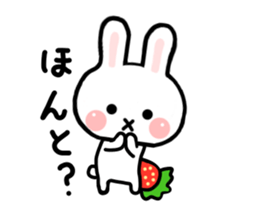 Rabbit Strawberry 3 sticker #6933571