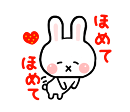 Rabbit Strawberry 3 sticker #6933594