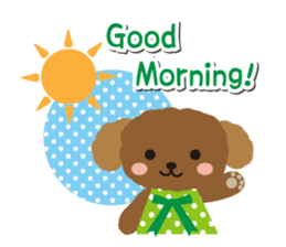 Toy Poodle Cafe sticker #6933789