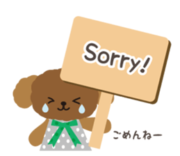 Toy Poodle Cafe sticker #6933804