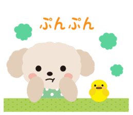 Toy Poodle Cafe sticker #6933805