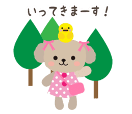 Toy Poodle Cafe sticker #6933807