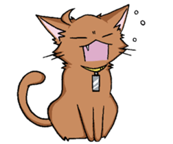 Tsundere cat and devil cat sticker #6934248