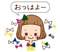 The balloon sticker of the girl. sticker #6935136