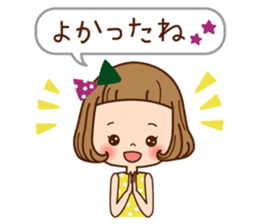 The balloon sticker of the girl. sticker #6935144