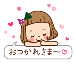 The balloon sticker of the girl. sticker #6935145