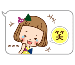 The balloon sticker of the girl. sticker #6935151