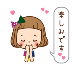 The balloon sticker of the girl. sticker #6935153