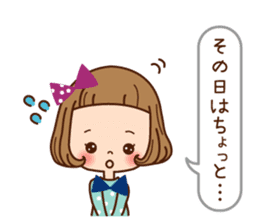 The balloon sticker of the girl. sticker #6935154