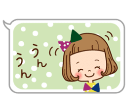 The balloon sticker of the girl. sticker #6935156