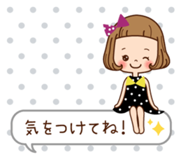 The balloon sticker of the girl. sticker #6935157