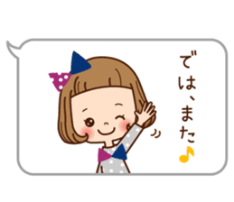 The balloon sticker of the girl. sticker #6935158