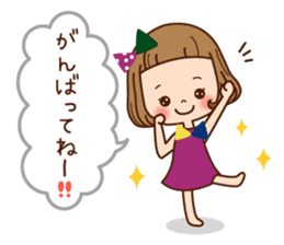 The balloon sticker of the girl. sticker #6935159