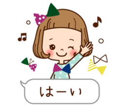 The balloon sticker of the girl. sticker #6935160