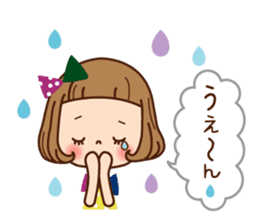 The balloon sticker of the girl. sticker #6935167