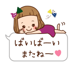 The balloon sticker of the girl. sticker #6935175