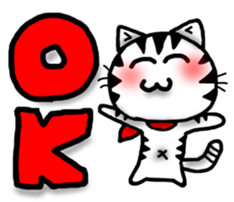 White cat sticker-1 sticker #6935826