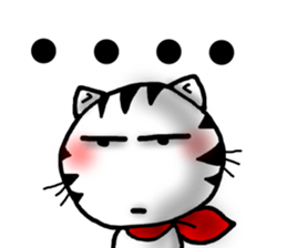 White cat sticker-1 sticker #6935844