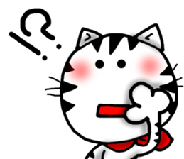 White cat sticker-1 sticker #6935845