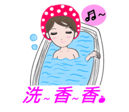 Sweet girl and her best friend sticker #6935864