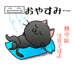 Sticker of an expressive cat2 in Summer sticker #6936130