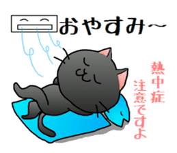 Sticker of an expressive cat2 in Summer sticker #6936130