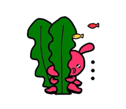 Octopus-rabbit sticker #6936141