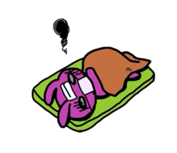 Octopus-rabbit sticker #6936143