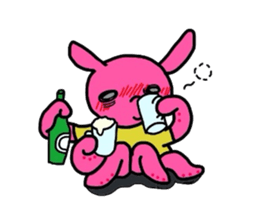 Octopus-rabbit sticker #6936144
