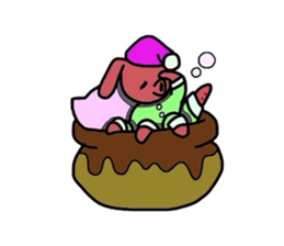 Octopus-rabbit sticker #6936167