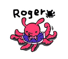 Octopus-rabbit sticker #6936168