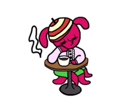 Octopus-rabbit sticker #6936170