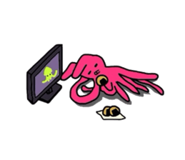 Octopus-rabbit sticker #6936171