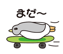A float cat and penguin sticker #6936322
