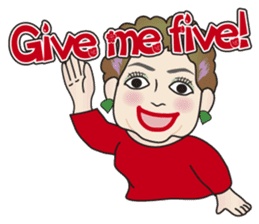 Cute and Sexy Osaka Mrs English version sticker #6936337