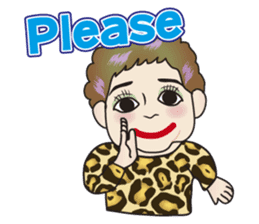 Cute and Sexy Osaka Mrs English version sticker #6936338