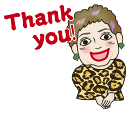 Cute and Sexy Osaka Mrs English version sticker #6936339