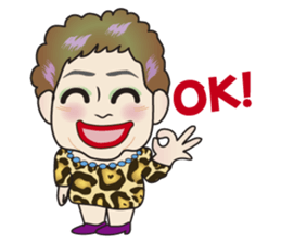 Cute and Sexy Osaka Mrs English version sticker #6936342