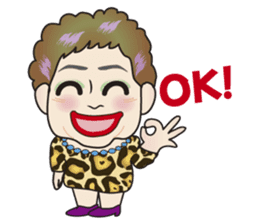 Cute and Sexy Osaka Mrs English version sticker #6936342