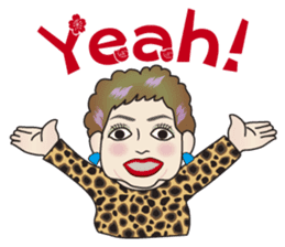 Cute and Sexy Osaka Mrs English version sticker #6936343