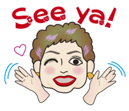 Cute and Sexy Osaka Mrs English version sticker #6936344