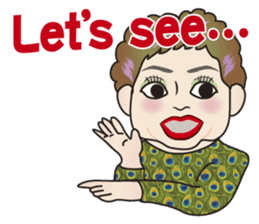 Cute and Sexy Osaka Mrs English version sticker #6936346