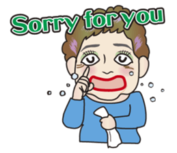 Cute and Sexy Osaka Mrs English version sticker #6936349