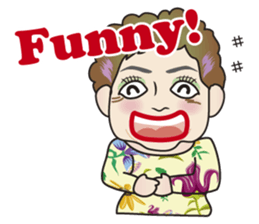 Cute and Sexy Osaka Mrs English version sticker #6936350