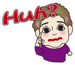 Cute and Sexy Osaka Mrs English version sticker #6936352