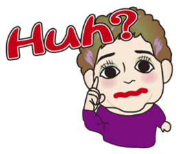 Cute and Sexy Osaka Mrs English version sticker #6936352