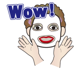 Cute and Sexy Osaka Mrs English version sticker #6936353