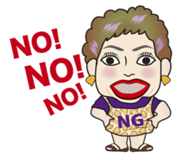 Cute and Sexy Osaka Mrs English version sticker #6936355