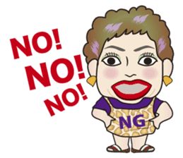 Cute and Sexy Osaka Mrs English version sticker #6936355