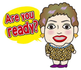 Cute and Sexy Osaka Mrs English version sticker #6936356